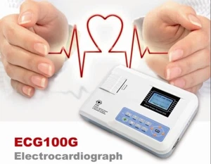 Digital 12-lead ECG EKG Machine Color LCD Electrocardiograph One Channel Printer - Picture 1 of 15