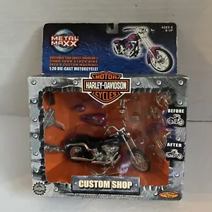Metal Maxx Harley Davidson 2001 CUSTOM FXST SOFTAIL Motorcycle 1/20 Diecast - Picture 1 of 3