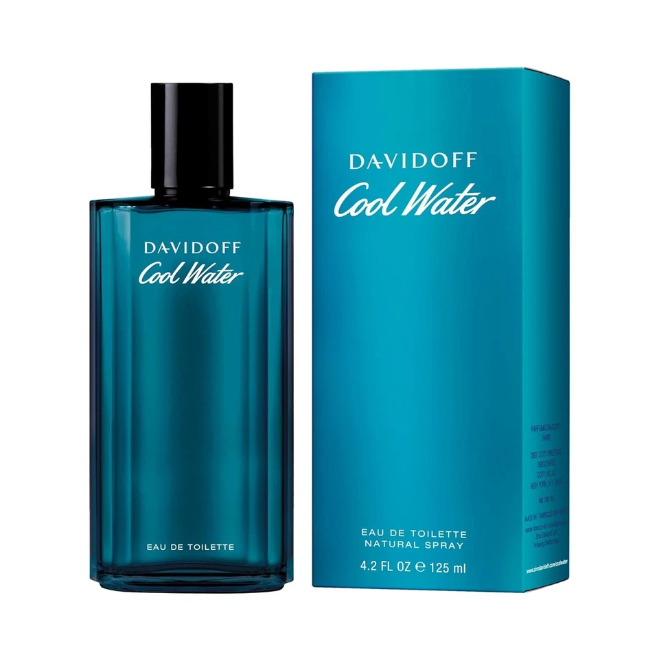 Cool Water by Davidoff 125 ml Eau De Toilette Colonia Spray Hombre Nuevo En Caja🔥❤️ Foto 1 de 4