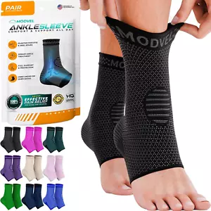 Modvel Foot & Ankle Brace Socks for Sprained Ankle Compression Sleeve - Plantar - Picture 1 of 7