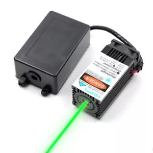 532nm 120mW 12V grünes Laserdiodenmodul mit Lüfter TTL Laserstrahl mit Halterung - Bild 1 von 8