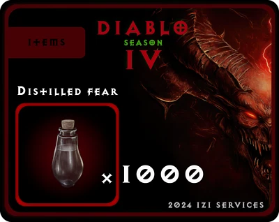 D4 Diablo 4 Stagione 10 Vaso dell'Odio 1000X Paura Distillata / Batti sul Ghiaccio