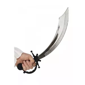 Pirate Sword argento taglierina abito elegante accessorio bunccaneer - Foto 1 di 1
