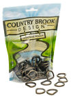 10 - Country Brook Design® 3/4 Inch Antique Brass Welded D-Rings