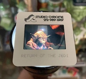 STAR WARS Lucasfilm 35mm YODA Dagobah Vintage ROTJ Promotional Slide 1980 Kenner - Picture 1 of 4