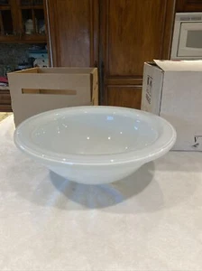 VITRAFORM VESSEL SINK 17” DIAMETER CRYSTAL White - Picture 1 of 12