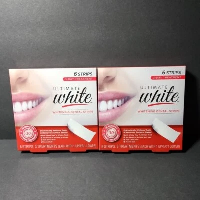 Teeth Whitening Strips Ultimate White Dental Strips 2 Boxes - Image 1 of 4
