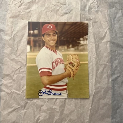 John Franco Signed 8X10 Colored Photo Cincinnati Reds Autographed - Image 1 of 3