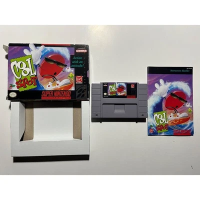 Cool Spot(超级任天堂 SNES)完整 CIB Works 正品🔥 — 第 1/4 张图片