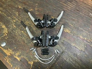 Shimano Deore XT BR-M750 V-Brake Set w/Bolts, Noodles, Good Pads & Pad Holders! - Picture 1 of 10