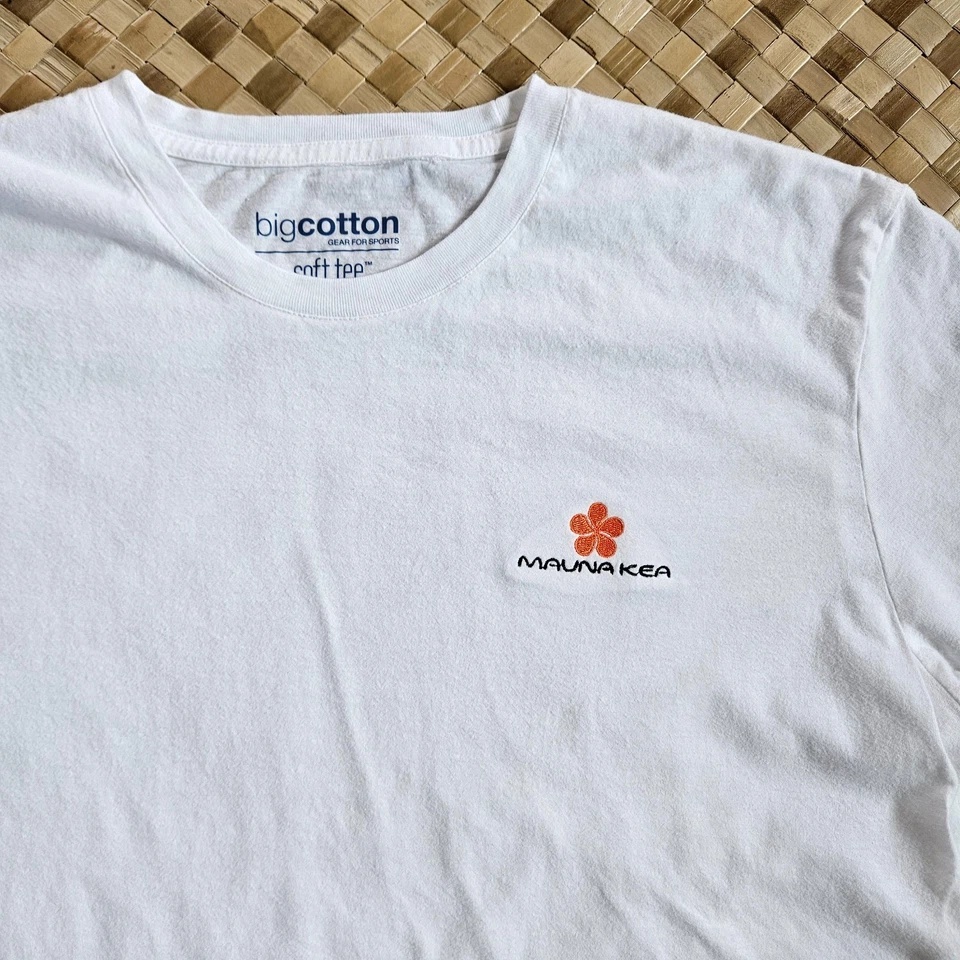 Camisa Mauna Kea Beach Hotel Para Hombres Grande Blanca Algodón Bordado Suave Camiseta Hawaiana Foto 1 de 4