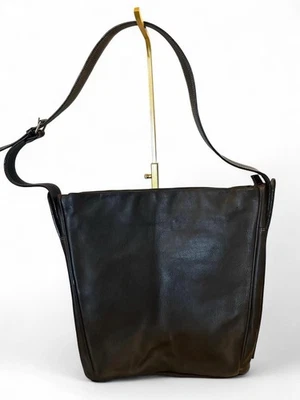 Bolso de Hombro Hobo Lancel Paris Grande Cuero Guijarro Suave Negro Bolso de Correa Única Foto 1 de 4