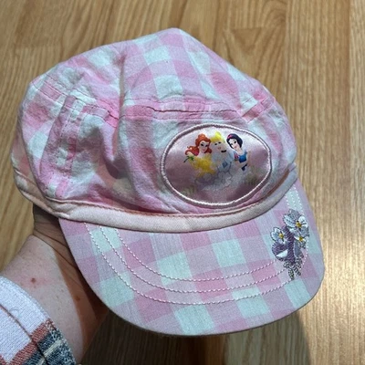 Gorra de béisbol ajustable de guinga rosa princesa Disney para niños Foto 1 de 4