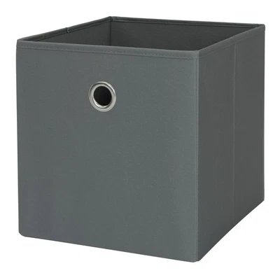 Mainstays Collapsible Fabric Cube Storage Bin, Soothing Grey - Image 1 of 3
