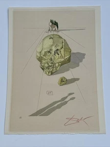 SALVADOR DALI WOODCUT SIGNED LIMITED EDITION EA LISTED FAMOUS SURREALISM VINTAGE - Picture 1 of 18