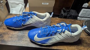 ๐ DOMINATE THE FIELD: NIKE Vapor Fastflex Football Cleats โ Size 12 BLUE/WHITE - Picture 1 of 8