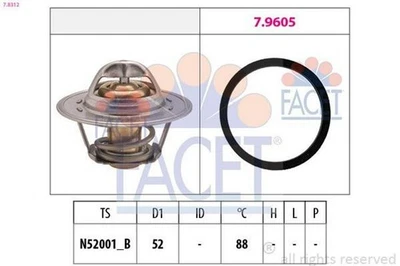 FACET Thermostat d'eau Thermostat 7.8312 gauche pour ROVER 75 (RJ) pour MG MG TF - Photo 1/4