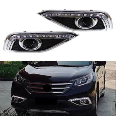 2 Pcs LED Daytime Running Light DRL Lamp Fit For Honda CR-V CRV 2012-2014 2013 - Image 1 of 4