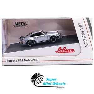 Schuco 1:87 HO Scale - Porsche 911 (930) Turbo (Silver) - Diecast Model - Picture 1 of 2