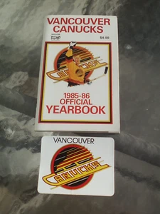 Vancouver Canucks 1985-86 Yearbook & Decal - Picture 1 of 4