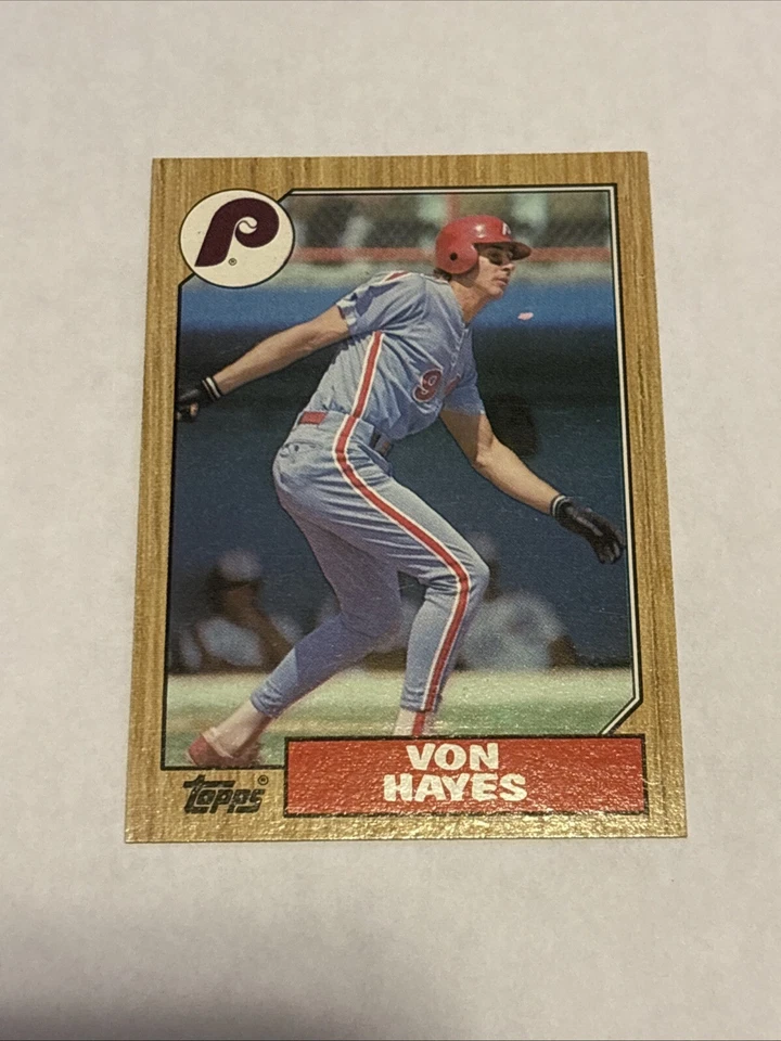 1987 Topps - #666 Von Hayes Philadelphia Phillies NM-MINT - Image 1 of 1
