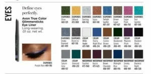 AVON GLIMMERSTICK - EYE, LIP & BROW LINERS HUGE DISCOUNT - Picture 1 of 24