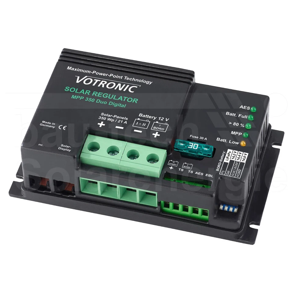 Votronic MPPT Solar Laderegler 12V MPP350 Duo Digital 21A
