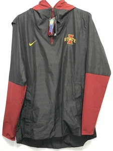 NIKE Herren Large Iowa State Cyclones Fußball Pull Over Spiel Kapuze Windbreaker - Bild 1 von 12