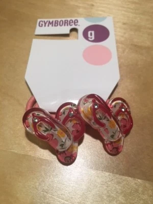 Gymboree Pelo Cola de Caballo Conjunto de Bolas Elásticas 2 Glamour Gatito Cachorro Amor Mod Cebra Foto 1 de 3