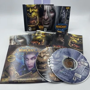 Discos de juego y manual de Warcraft III Battle Chest PC 2003 con 2 guías de estrategia - Imagen 1 de 1
