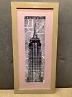 Oak Effect Framed And Mounted Empire State Building, New York, Picture