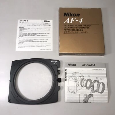 Nikon AF-4 Gelatin Filter Holder w/ Box & Manual - Unused - Image 1 of 4