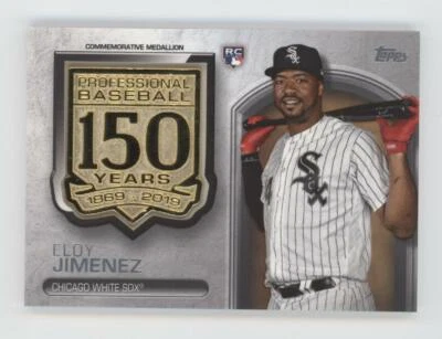 Eloy Jimenez 2019 Topps Update 150TH ANNIVERSARY MEDALLION Rookie ORIOLES - Image 1 of 2