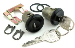 Door Lock Set With Black Caps 1986-1992 Pontiac Firebird Trans AM & Chevy Camaro
