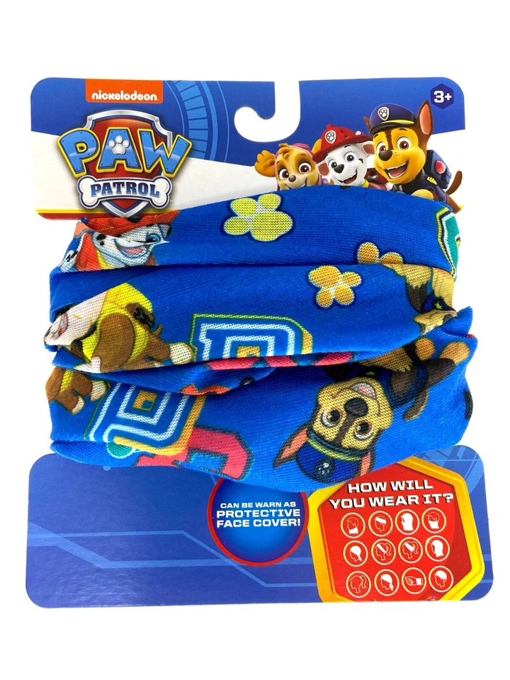 Paw Patrol Neck GAITER Face Mask Reusable Washable Child Kids Rubble Marshall
