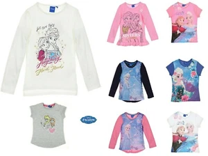 Offiziell Disney Mädchen Eiskönigin 2 Elsa & Anna Lang & Kurzarm Top 2-8yr - Picture 1 of 31