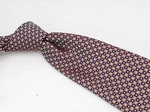 Corbata de seda Charles Tyrwhitt dorada azul microcuadros para hombre nueva sin etiquetas corbata de diseñador Reino Unido - Imagen 1 de 5