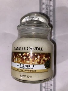 Yankee Candle Small Jar 104g All Is Bright Portofrei Weihnachten - Bild 1 von 6