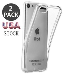 2 pcs For iPod Touch 5 6 7 Silicone Case Transparent Cover-US