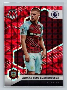 2021 Panini Mosaic EPL #36 Johann Gudmundsson Red Reactive - Picture 1 of 2