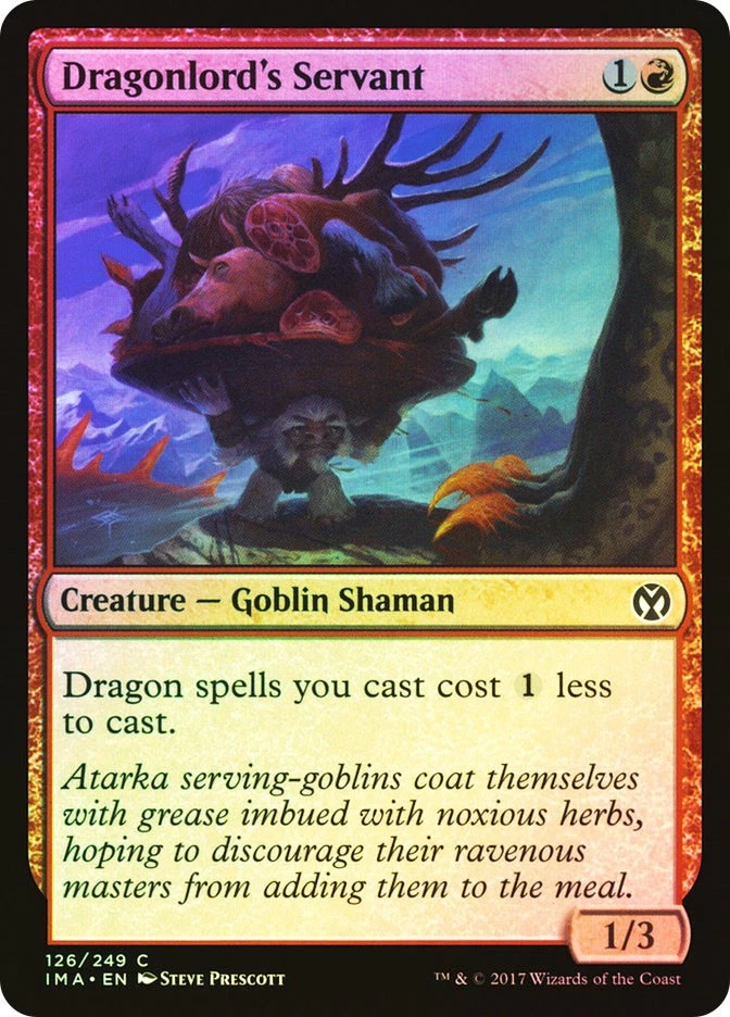 MTG FOIL Dragonlord's Servant  - Iconic Masters #126 - Image 1 of 1