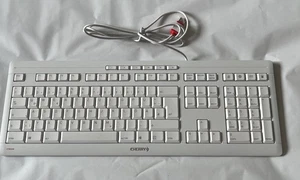 Cherry STREAM 3.0 Clavier Multimédia PC Ordinateur Clavier USB - Blanc - FR QWERTZ - Photo 1/3