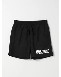 Moschino Swim Trunks Logo Detail Kids Black One Piece - Picture 1 of 9
