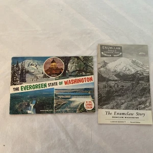 Folleto Guía ilustrada del estado de Washington folleto vintage y Enumclaw vintage - Imagen 1 de 5