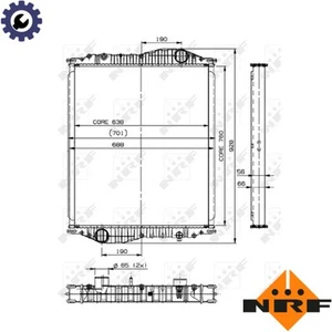 RADIATOR ENGINE COOLING 509888 FOR KÄSSBOHRER 8351188285 - Picture 1 of 6