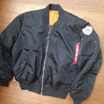 Alpha USA Made Ma1 flight jacket scooter mods skins Ultras Archive Blue Aviation - Image 1 of 4