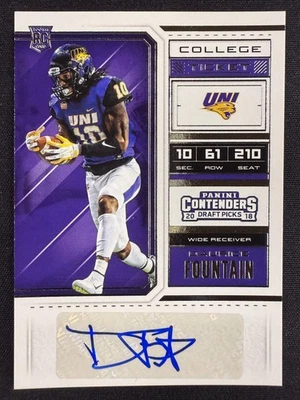 2018 Contenders Draft Picks #290 Daurice Fountain College Ticket Rookie Auto - Image 1 of 2