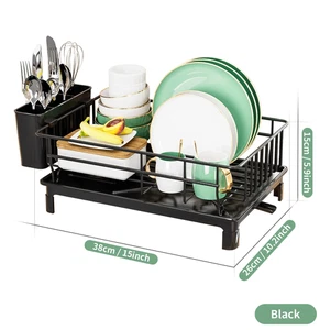 Estante de drenaje de platos, estante para cubiertos con bandeja de drenaje y línea de goteo, soporte para tazas ¡NUEVO!! - Imagen 1 de 12