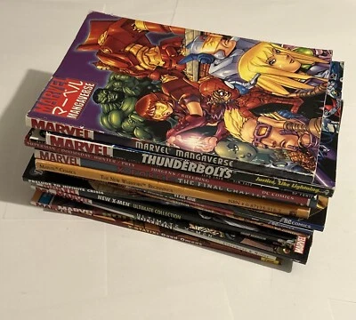 Novela Gráfica Lote Mixto 15 DC y Marvel! 9 volúmenes de Marvel de 6 DC/libros de cómics Foto 1 de 4