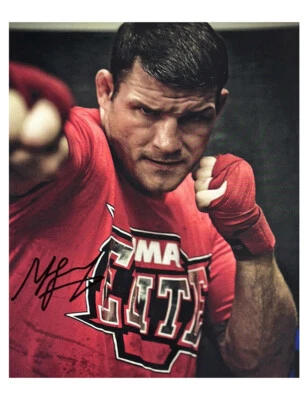 8x10" MMA /UFC Print Signed by Michael Bisping + Monopoly Events COA - Image 1 of 3